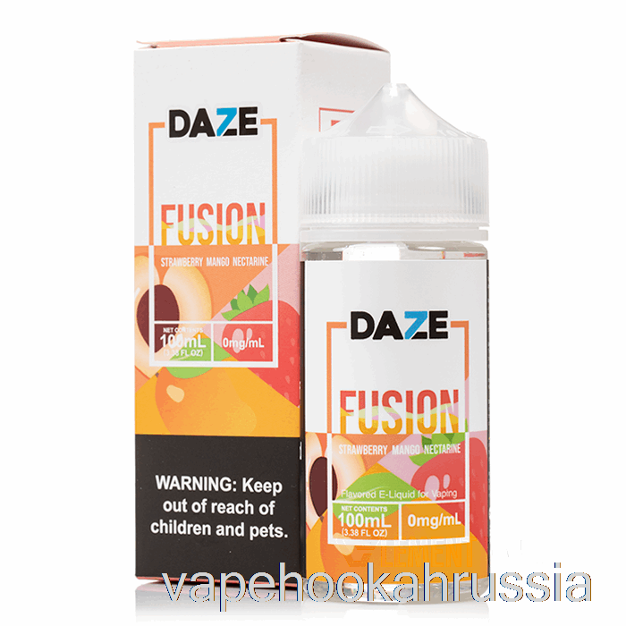 Vape Russia клубника манго нектарин - 7 Daze Fusion - 100мл 3мг